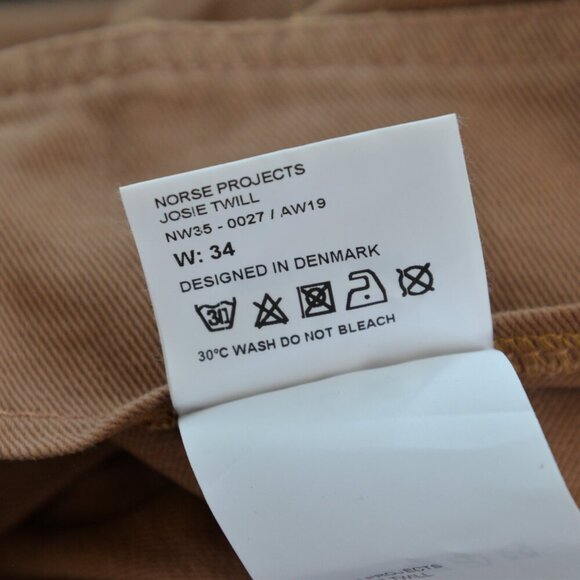 Norse Projects Josie Organic Cotton Twill Asymmetric Midi Skirt Sz 4 - Picture 8 of 10